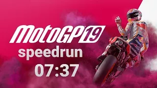 MotoGP 19 Speedrun % World Record 07:37 (Ps4)