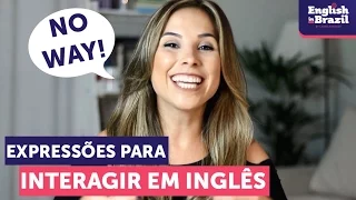 Expressões MUITO ÚTEIS para conversar em inglês