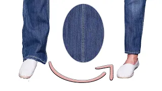 Few people know this sewing trick - how to taper jeans keeping original seam!