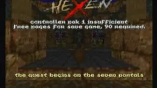 Hexen 64 - Title and Demo Play