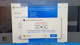 Be Aware | Windows Defender Security Center Alert Scam