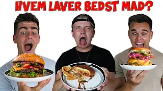 HVEM LAVER DEN BEDSTE BURGER?? - Mads Gottlieb, Tobias Møller, Jeppe Ølgaard