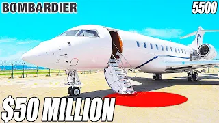 Inside The $50 Million Bombardier Global 5500