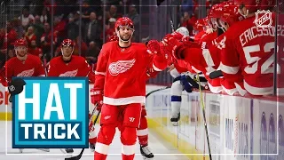 Frans Nielsen nets hat trick for Red Wings