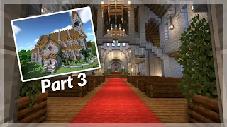 Minecraft: How to Build a Medieval Church | Church Tutorial - Part 3 (No Mods)