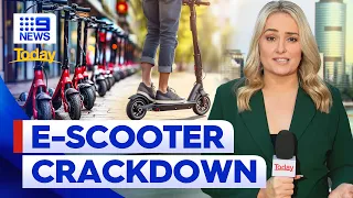 Dangerous e-scooter riders to face same fines as car drivers amid crackdown | 9 News Australia