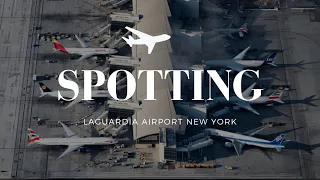 Aircraft Spotting At LaGuardia Airport New York, U.S.A.