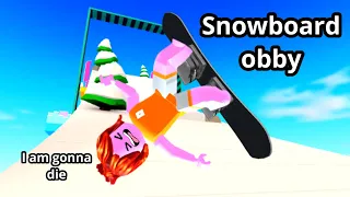 Roblox snowboard obby…