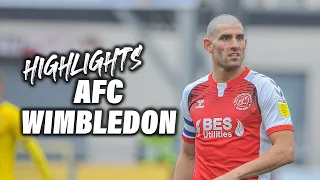 Fleetwood Town 0-1 AFC Wimbledon | Highlights