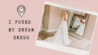 WEDDING SERIES: trying on GORGEOUS wedding dresses + finding THE dress