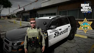 [NO COMMENTARY] GTA V LSPDFR | VCSO DEPUTY SHOT BY STORE ROBBERY! LASD SWAT SHOWED UP IN VENTURA!