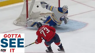 GOTTA SEE IT: Linus Ullmark Stretches Across To Make Unbelievable Save