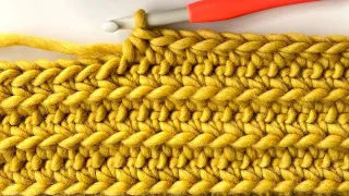 Front Two Loop Half Double Crochet Stitch