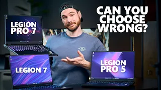 Lenovo Legion 7i, Legio Pro 5 and Legion Pro 7 review - Which one to get in 2024?