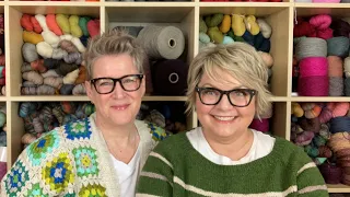Planning Our Summer Knits and the Coolest Granny Square Cardigan! - Grocery Girls Knit Episode 203