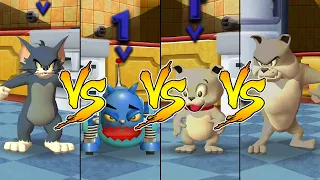 Tom and Jerry in War of the Whiskers HD Tom Vs Robot Cat Vs Tyke Vs Spike (Master Difficulty)