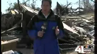 Buildings, church destroyed in Harveyville