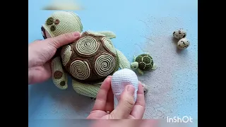 Amigurumi pattern crochet toy turtle