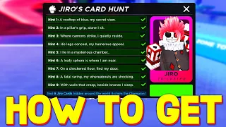 HOW TO GET ALL 9 JIRO CARD LOCATIONS in DEATH BALL ROBLOX!