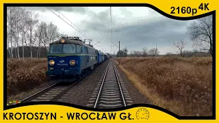 [CABVIEW] Krotoszyn ➡️ Wrocław Główny // 4K 30fps, prędkość