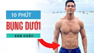 10 Phút Tập Bụng Dưới Săn Chắc Tại Nhà 🔥