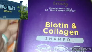 Quick review: Equate Beauty Biotin & Collagen Shampoo 💜