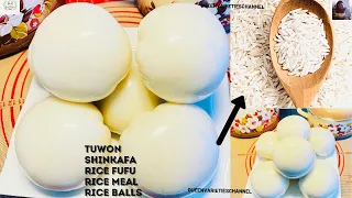 The Best RICE FUFU RECIPE|Step By Step/How To Make Rice Swallow with White Rice|Nigerian Fufu recipe