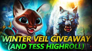 WINTER VEIL GIVEAWAY| Tess Goldrinn | Hearthstone Battlegrounds Gameplay | Patch 22.0 | bofur_hs