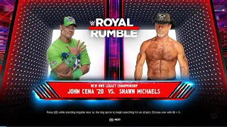 WWE 2K24 WCW NWO LEGACY CHAMPIONSHIPJOHN CENA 20 VS. SHAWN MICHAELS