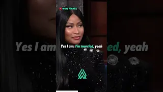 Nicki Minaj asks Stephen Colbert "are you married" 😂#shorts