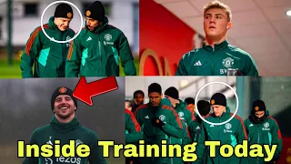 Wan-Bissaka, Martinez, Hojlund Mount Shaw, Maguire Join Squad | INSIDE Man United Training Today.