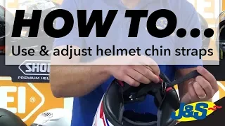 How to use & adjust your helmet chin strap - J&S Accessories Ltd