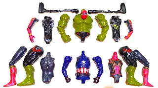 AVENGERS TOYS ASSEMBLE CAPTAIN AMERICA, HULK SMASH, SIREN HEAD SUPERHERO