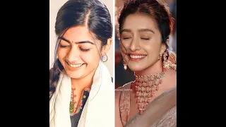 Rashmika Mandana VS Shraddha Kapoor Status || Photo comparison | Faces 😊 comparison