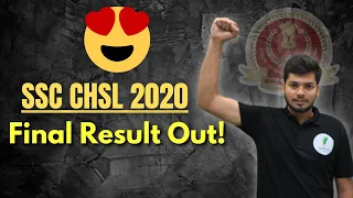 SSC CHSL 2020 Final Result Out! 🔥🔥🔥