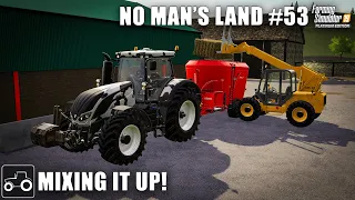 Mixing TMR, Buying Dairy Cows & Planting Corn, No Man's Land #53 Farming Simulator 19 Timelapse