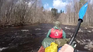 Река Водлица 2021 . весна. сплав по реке Вологодской области.