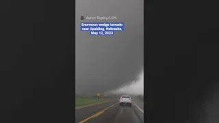 Nebraska tornado was so big, it doesn’t all fit in the screen | #shorts #newvideo #trending #weather