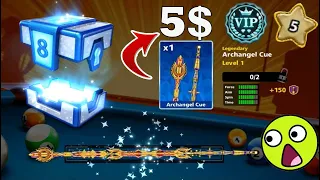 Level 5 Vip Diamond 😱 Archangel Cue And 3 Legendary For 5$ Golden Shot 8 ball pool