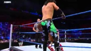 Trent Barreta - Guillotine Leg Drop To Opponent In The Middle Rope