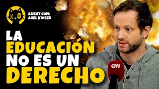 AXEL KAISER💥ALECCIONA a periodistas de CNN | La EDUCACIÓN es un bien ECONÓMICO |