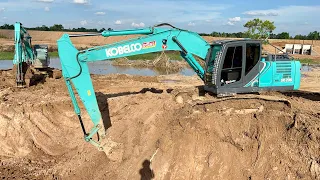 KOBELCO SK200-8xm & SK200-10 Loading to Dumptruck