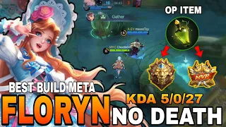 IMMORTAL FLORYN NO DEATH, 27 ASSIST BEST SUPPORT FLORYN MOBILE LEGENDS