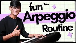 Super Fun Arpeggio Practice For Beginner - How to play piano arpeggio - PIX Series - Hindi