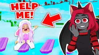 Teaching CUTIE How To Play NO JUMP OBBY! (Roblox)