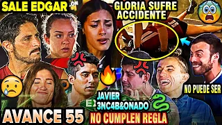 SALE EDGAR😥 ¿TRAMPA🔵? JAVI VS HELIUD 🚨GLORIA SUFRE ACCIDENTE cap 54 Exatlón México 2023 Avance 55