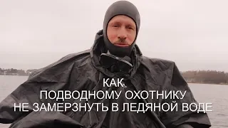 Как подводному охотнику не замерзнуть в ледяной воде