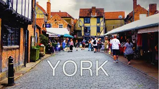4K Walking Tour of Beautiful York, UK. Explore one of England's Historic Cities.