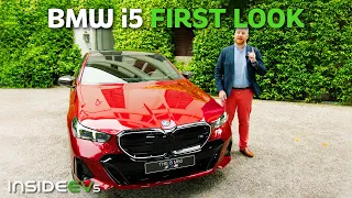 2024 BMW i5: InsideEVs First Look Debut | Electric 5 Series