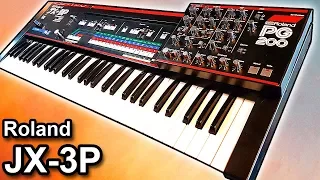 ROLAND JX-3P analog synthesizer - synth sound demo